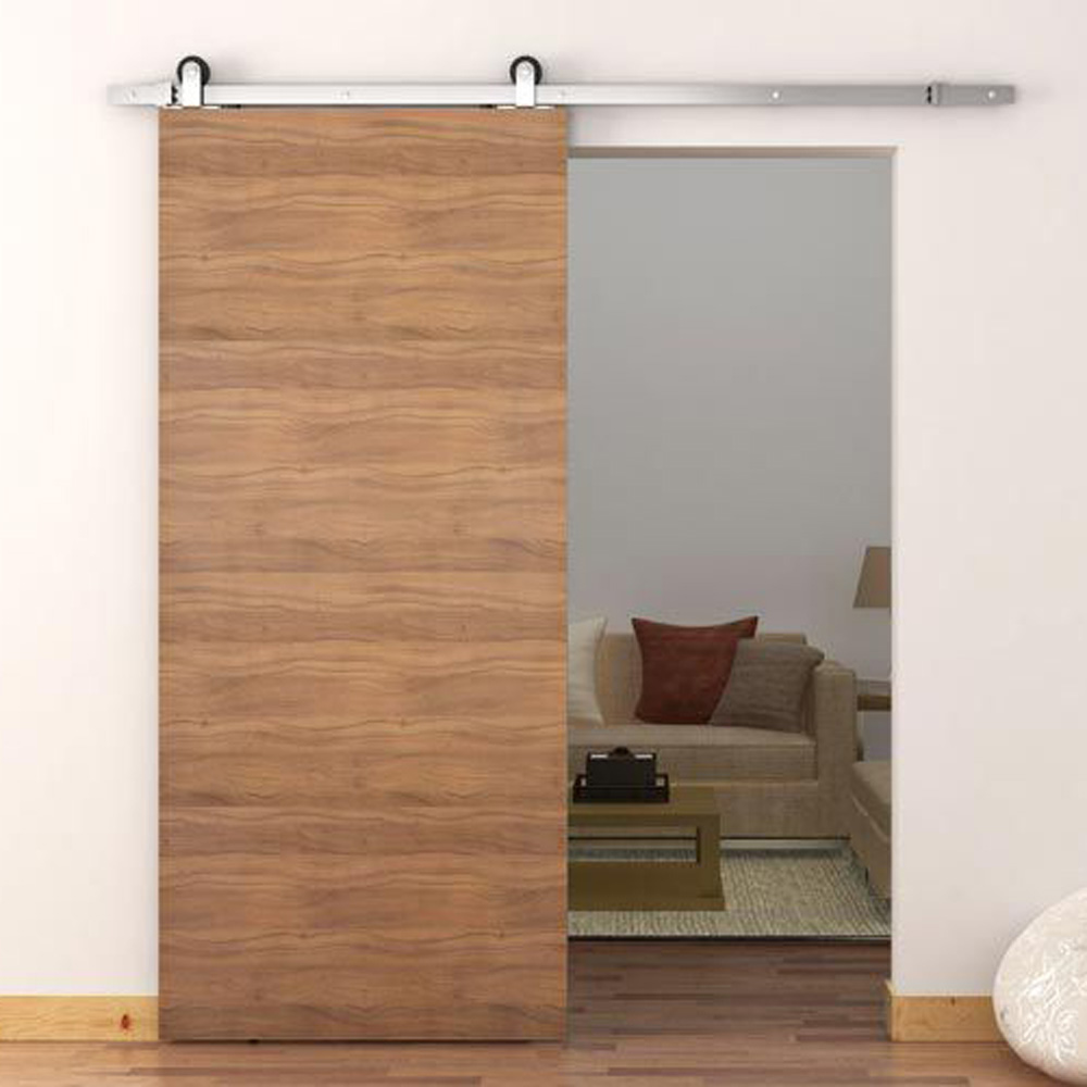 Ivan 2.0 Barn Door Style Top Mount Sliding System Kit with Soft Close/Open - 2000mm - 304 Stainless Steel